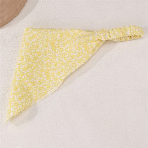 1pc Springu002FSummer Floral Print Triangle Scarf Women's Fashion Hair Band