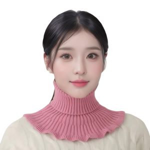 Women's Thickened Fake Collar Scarf - High Neck Neck Warmer & Protection Cover, Windproof Winter Accessory in u002Fu002F, Elegant for office, outdoors, Parties - Versatile Neckpiece Collar