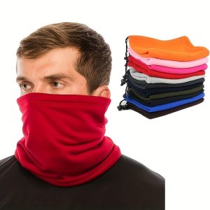 New Men'S Scarf Neck Gaiter 3-In-1 Multifunctional Hat Adjustable